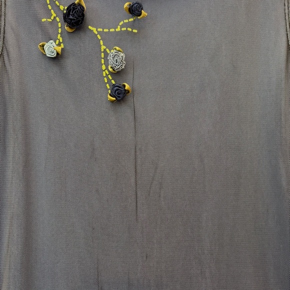 Vintage Rampage 90's/Y2K Mesh Overlay Maxi Dress Fairy Grunge Whimsigoth 3-XS - Picture 12 of 12